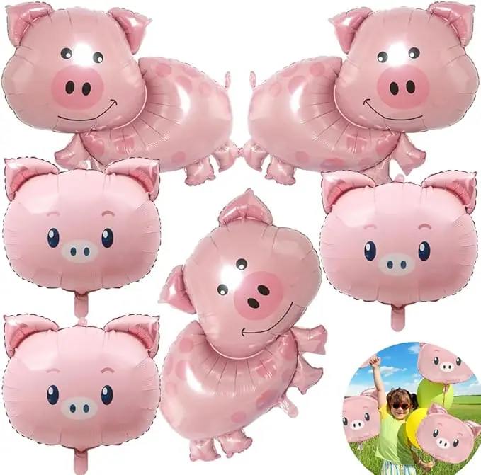 Ballons aluminium cochons