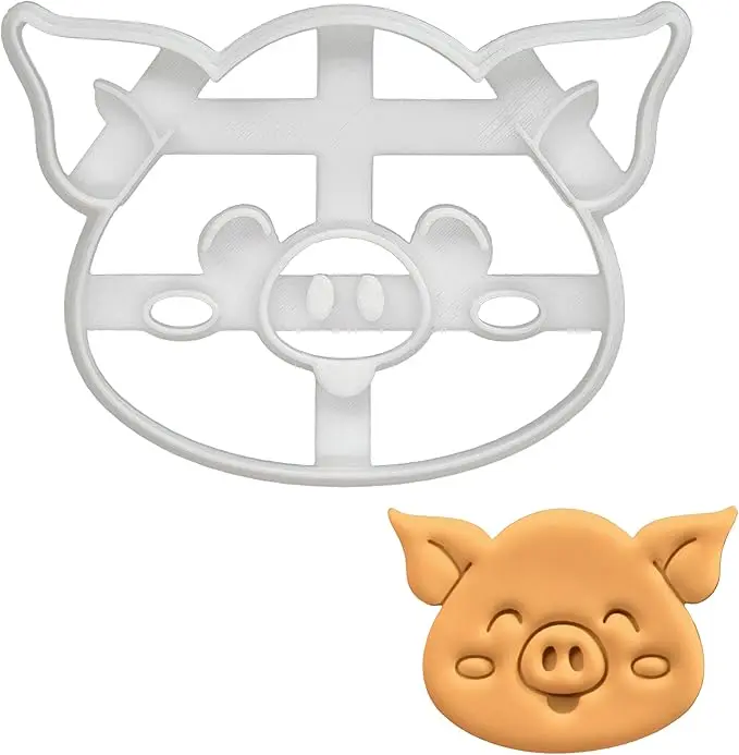 Emporte-pièce cochon détaillé pour biscuit ou pâte