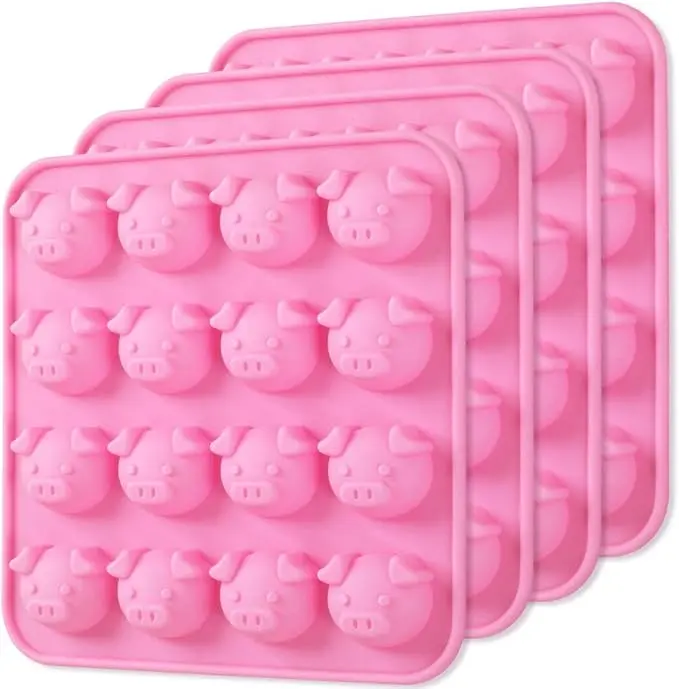 Moules silicone tête de cochon pour glaçons ou gâteaux