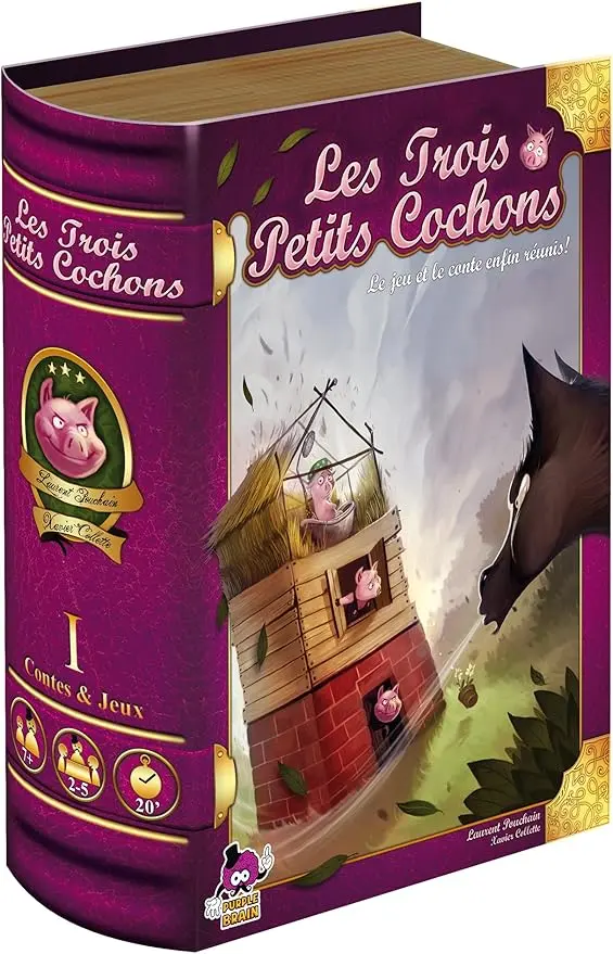 Jeu de dés les 3 petits cochons