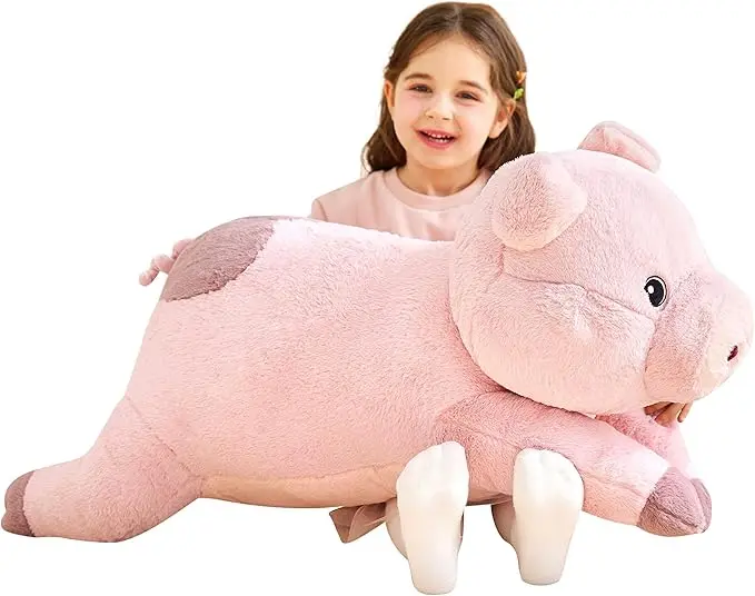 Grosse peluche cochon IKASA
