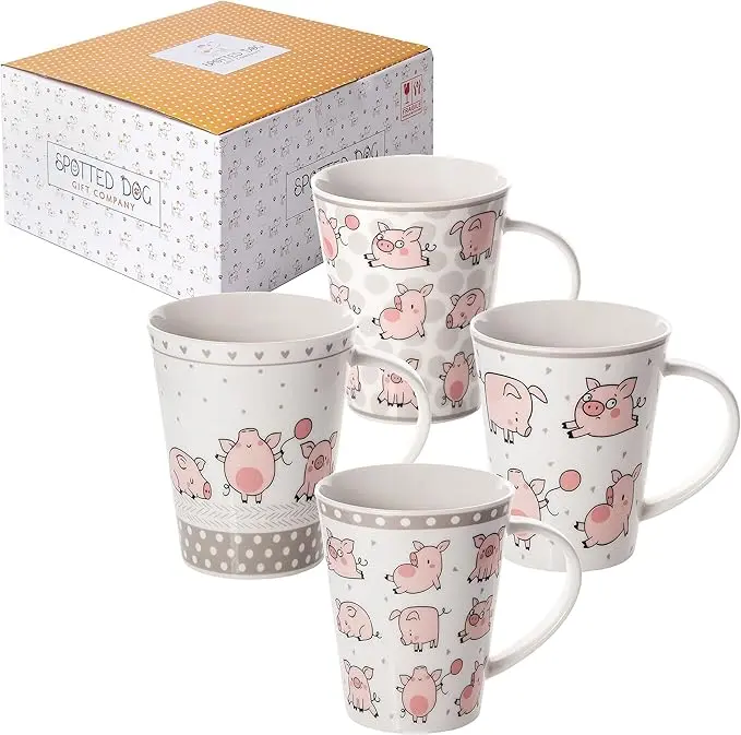 Tasses cochon en céramique